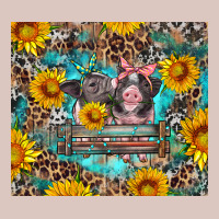 Baby Pigs With Leopard Cowhide And Sunflowers Premium Hoodie | Teevron