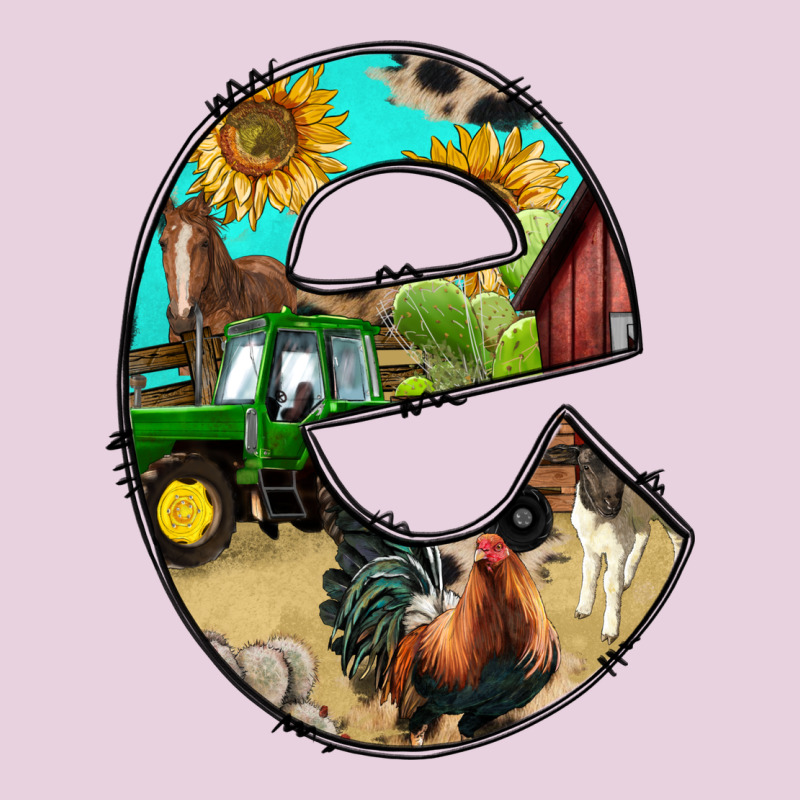 Farm Life Alphabet Lowercase Letters E Ladies Tee by BundleAndBundleShop | Teevron