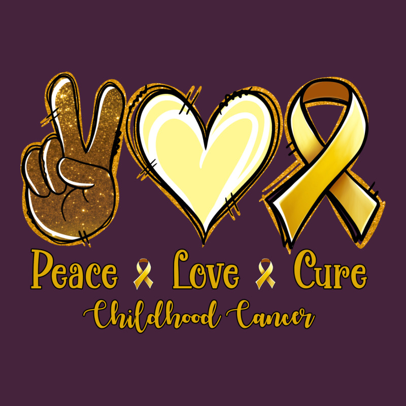 Peace Love Cure Childhood Cancer Classic Tee by Jasminsmagicworld | Teevron