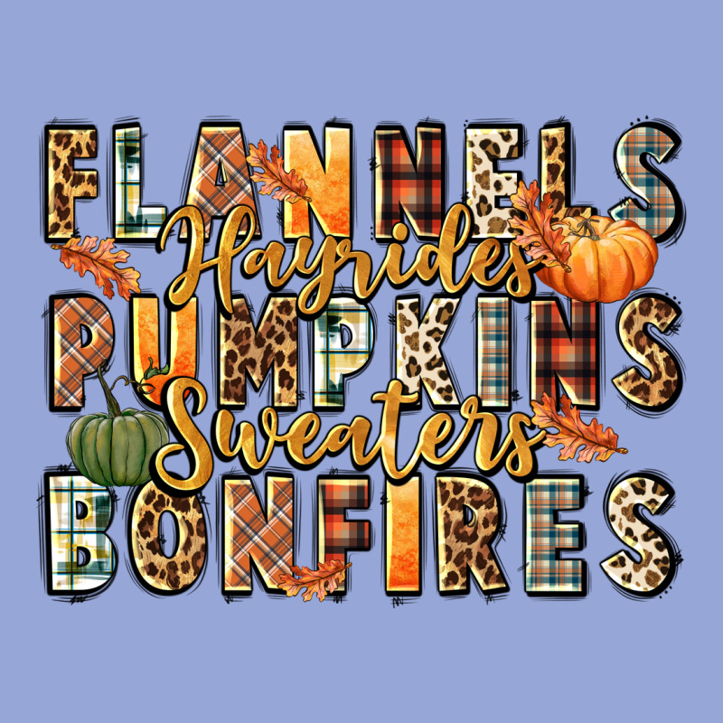 Flannels Hayrides Pumpkins  Bonfires Classic Tee by FaDigitalArtStudio | Teevron