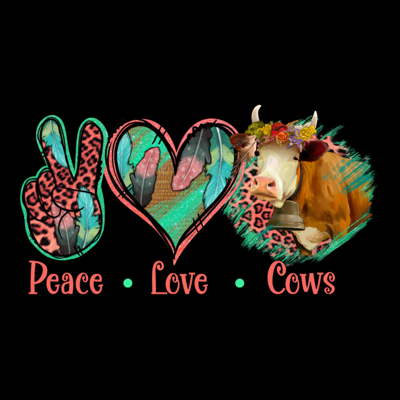 Peace Love Cows Urban Hoodie by Jasminsmagicworld | Teevron