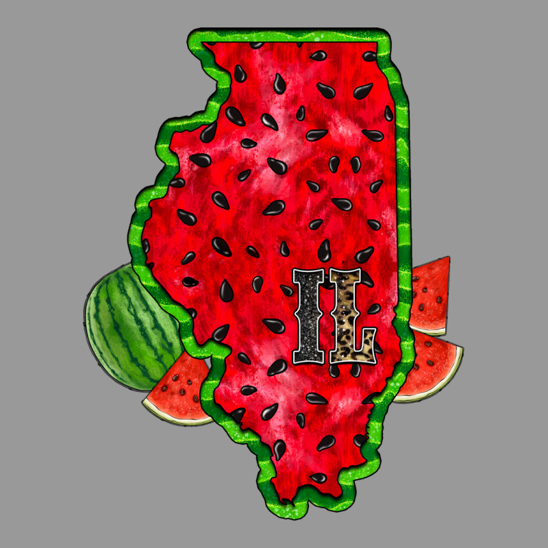 Illinois Watermelon Vintage Hoodie by RacoonDesign | Teevron