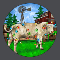 Christmas Charolais Bull And Barnyard Zipper Hoodie | Teevron