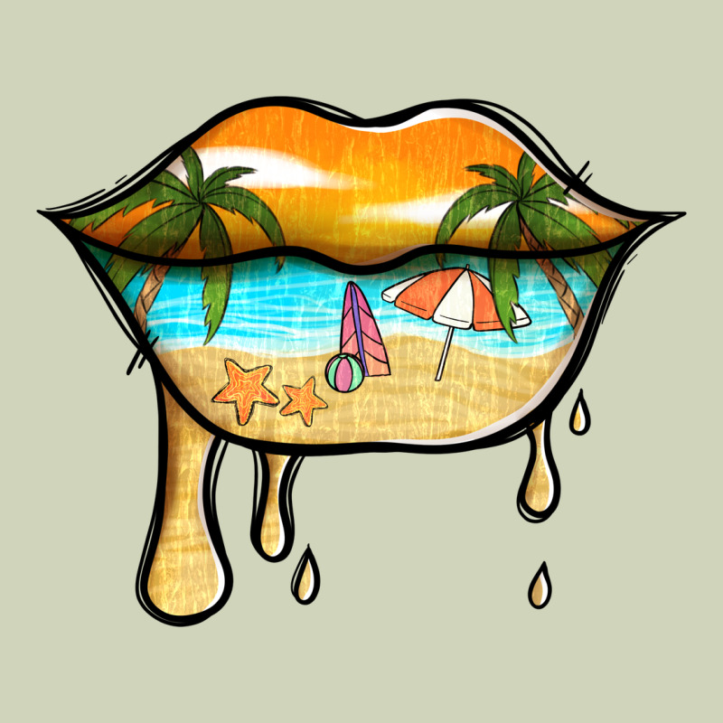 Beach Lips Heavyweight Hoodie by Jasminsmagicworld | Teevron