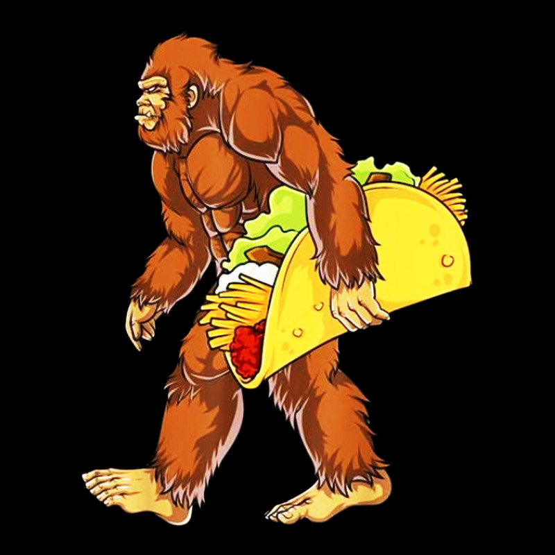Bigfoot Carrying Taco Premium Tee by DesigneFamous | Teevron