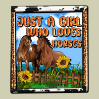 Western Just A Girl Who Loves Horses Heavy Core Tee | Teevron