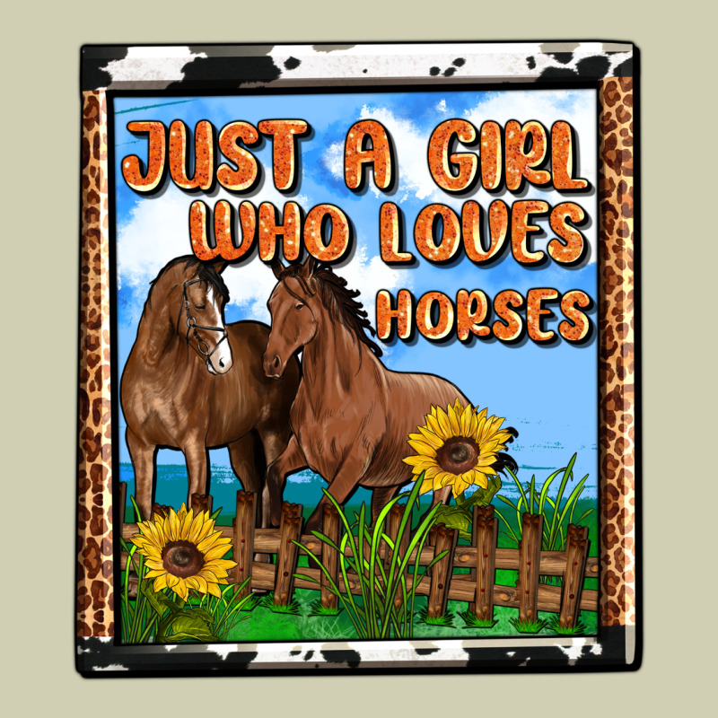 Western Just A Girl Who Loves Horses Heavy Core Tee by OliviaCreatesArt | Teevron