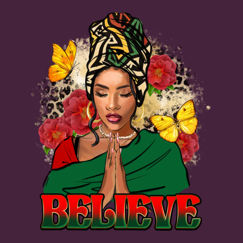 Believe Black Woman Premium Tee by FaDigitalArtStudio | Teevron