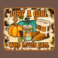 Just A Girl Who Loves Fall Cowhide Background Premium Sweatshirt | Teevron