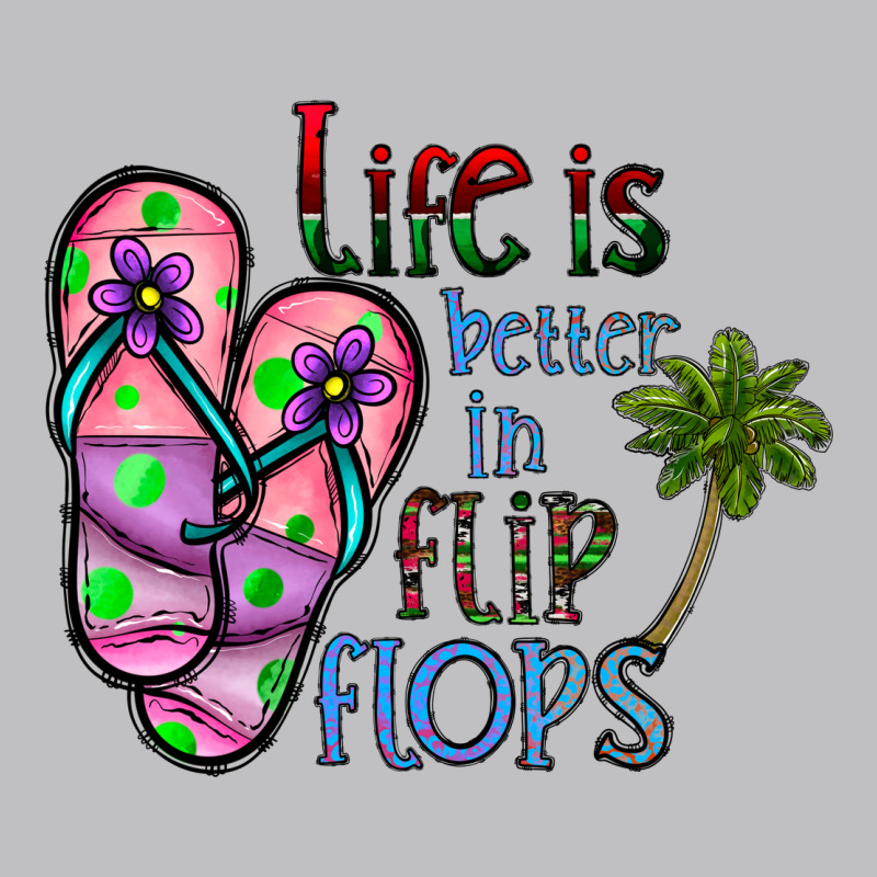 Life Is Better İn Flip Flops Long Sleeve Tee by CowhideDigitalArt | Teevron