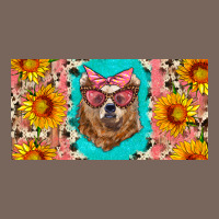 Mama Bear With Sunflowers And Glasses License Plate Premium Hoodie | Teevron