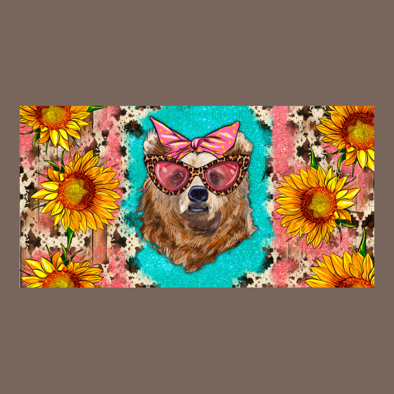 Mama Bear With Sunflowers And Glasses License Plate Premium Hoodie by Artiststas | Teevron