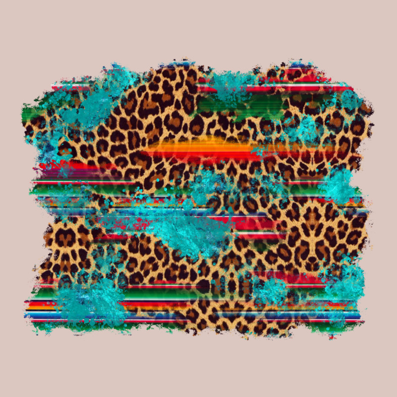 Western Serape Leopard Turquoise  Background Premium Hoodie by Artiststas | Teevron
