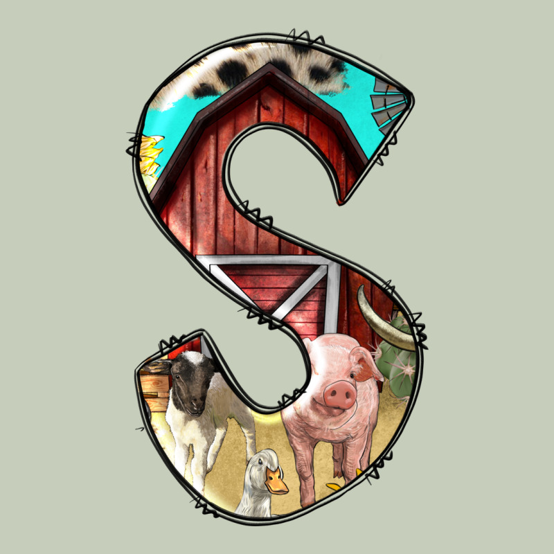 Farm Life Alphabet Lowercase Letters S Ladies Tee by BundleAndBundleShop | Teevron