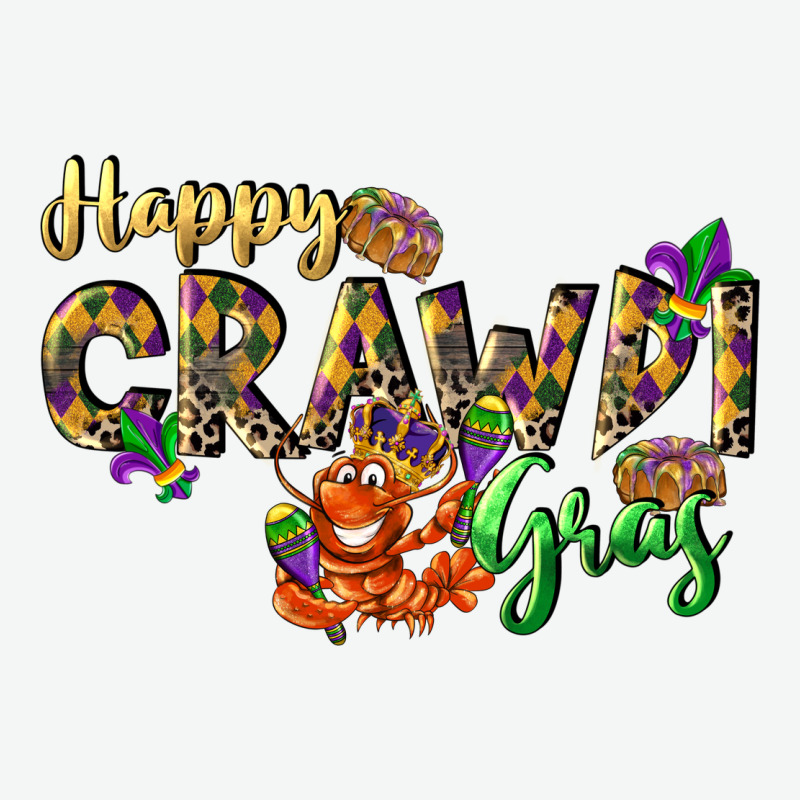 Happy Crawdi Gras Urban Heavy Tee by LillyAllenDesigns | Teevron