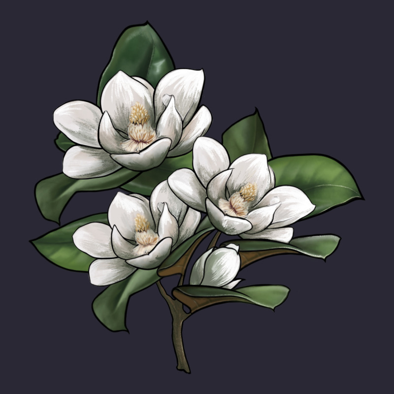 Magnolia Flower Illustration Vintage Tee by LillyAllenDesigns | Teevron