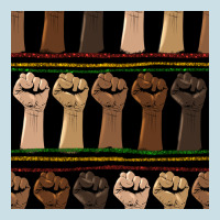 Melanin Rised Fist Seamless Pattern Ladies Tee | Teevron