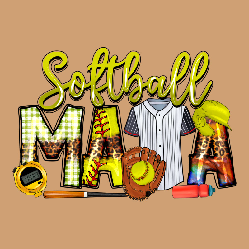 Softball Mama Vintage Tee by CowhideDigitalArt | Teevron
