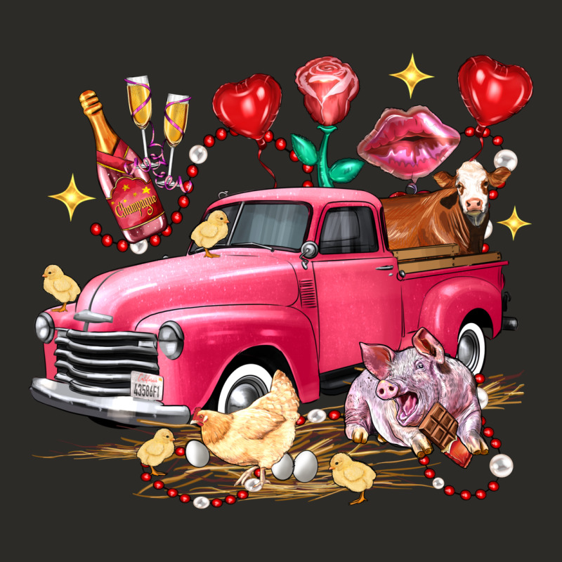 Valentine's Day Truck Farm Animals Heavy Core Tee by FaDigitalArtStudio | Teevron
