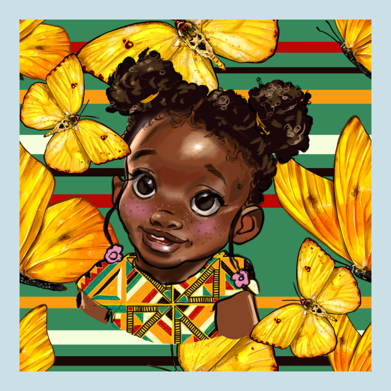 Juneteenth Afro Girl Seamless Pattern Ladies Tee by BundleAndBundleShop | Teevron