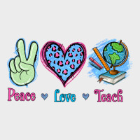 Peace Love Teach Urban Hoodie | Teevron
