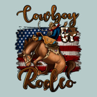 Cowboy Up Rodeo Bucking Bronco Heavy Core Tee | Teevron