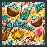 sweet summer coffee cups with colorful leopard and sea stars seamless  | Teevron