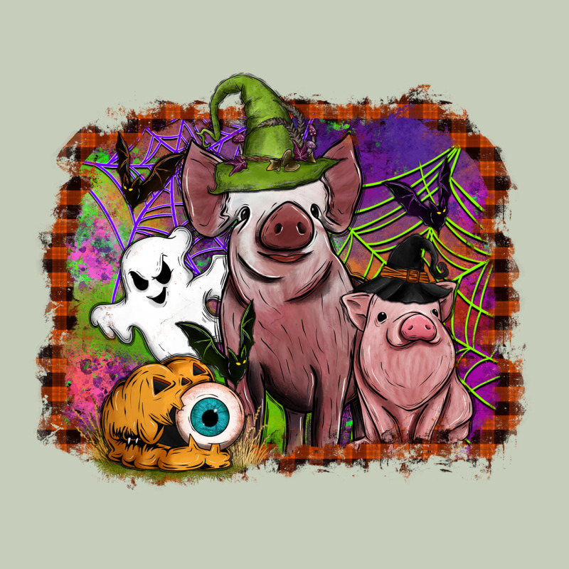 Halloween Pigs Long Sleeve Tee by SublimationCraftShop | Teevron
