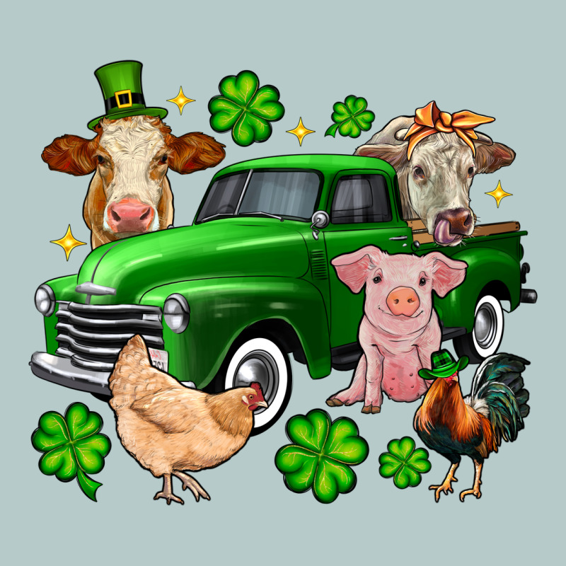 St. Patrick's Farm Animal Truck Heavy Core Tee by OliviaCreatesArt | Teevron