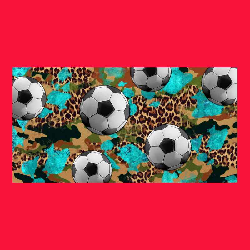 Western Leopard Camouflage Turquoise Soccer Licence Plate Template Classic Tee by Artiststas | Teevron