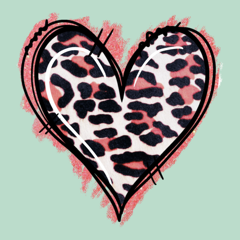 Leopard Glitter Heart Premium Hoodie by Jasminsmagicworld | Teevron