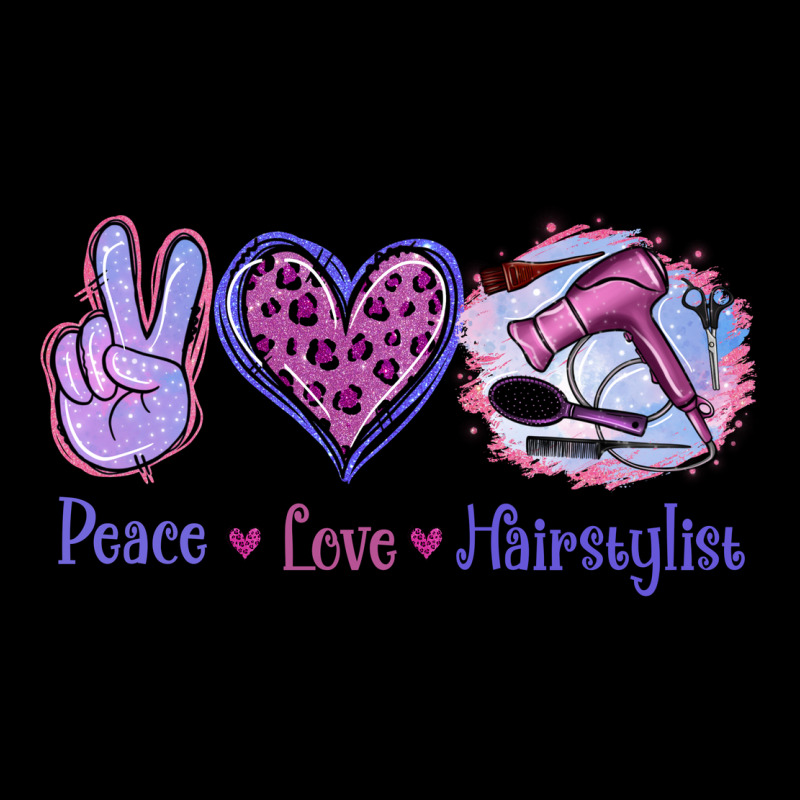 Peace Love Hairstylist Urban Hoodie by Jasminsmagicworld | Teevron