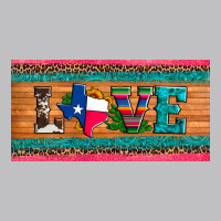 Love Texas Sunflowers Cactus Cowhide License Plate Classic Tee | Teevron