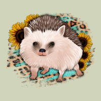 Hedgehog With Sunflowers And Leopard Heavyweight Hoodie | Teevron