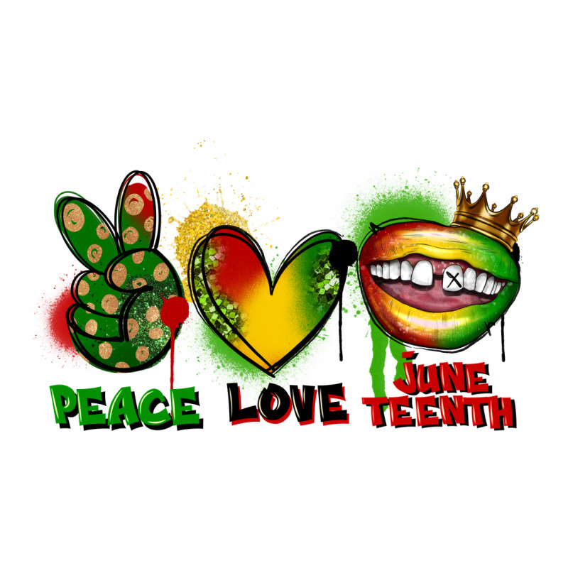 Peace Love Juneteenth Premium Tee by FaDigitalArtStudio | Teevron