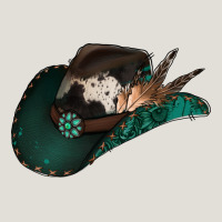 Cowhide Flowers Cowboy Hat Heavy Core Tee | Teevron