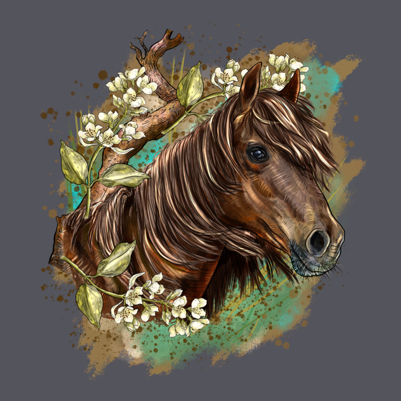 Missouri Horse Floral Background Vintage Hoodie by LillyAllenDesigns | Teevron