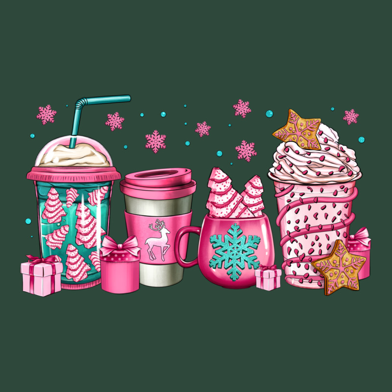 Pink Christmas Coffee Zipper Hoodie by Jasminsmagicworld | Teevron
