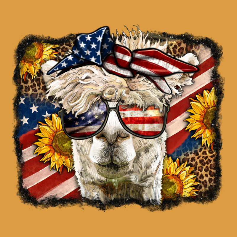 Western 4th Of July Lama Background Urban Heavy Tee by LillyAllenDesigns | Teevron