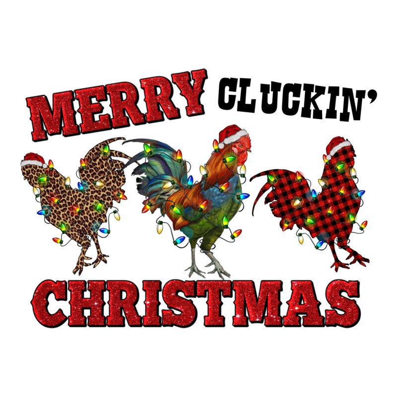 Merry Cluckin' Christmas Zipper Hoodie by RanaPortraitStore | Teevron