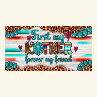 First My Mother Forever My Friend  License Plate Premium Hoodie | Teevron