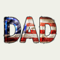 American Flag Dad 4th Of July Urban Heavy Tee | Teevron