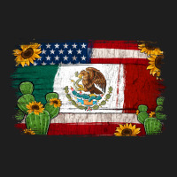 Mexican American Flag Background Heavyweight Hoodie | Teevron