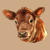 Red Angus Calf Face Vintage Hoodie | Teevron