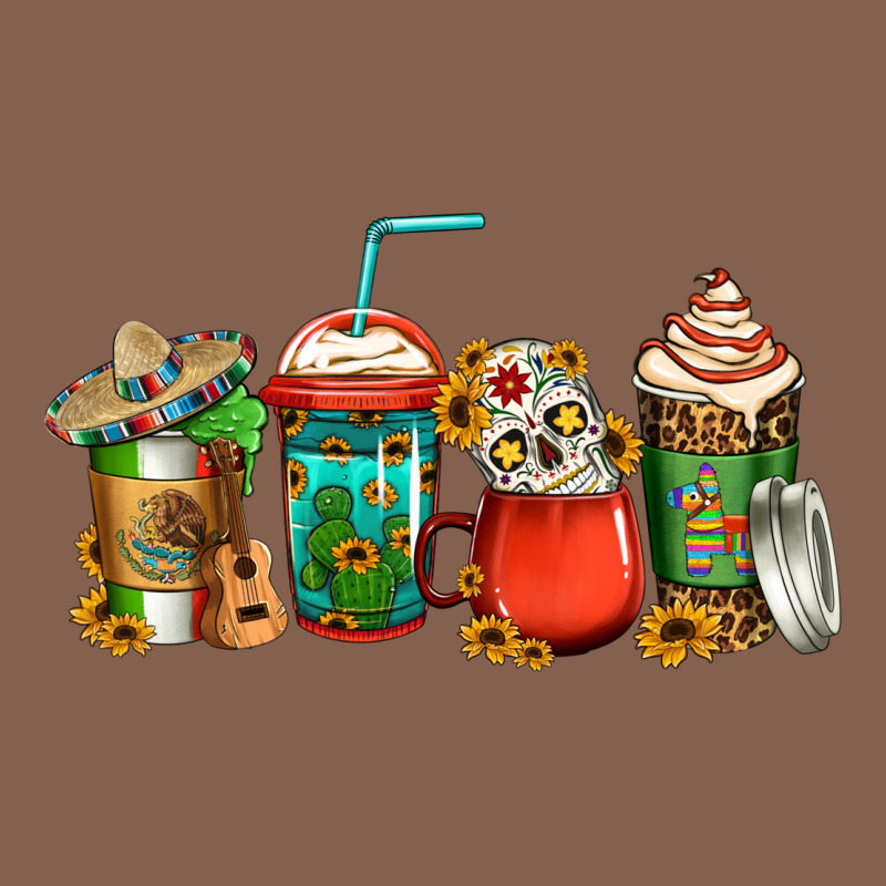 Mexican Coffee Cups Zipper Hoodie by Jasminsmagicworld | Teevron