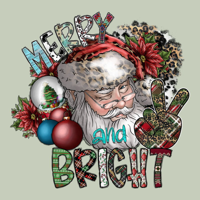 Merry And Bright Long Sleeve Tee by SublimationCraftShop | Teevron