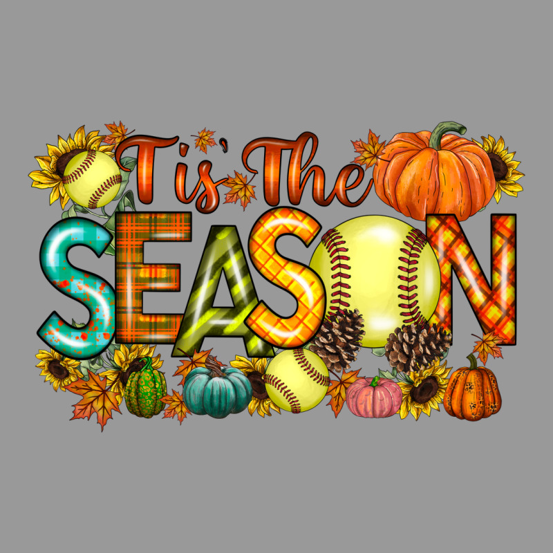 Tis The Season Softball Vintage Hoodie by RacoonDesign | Teevron