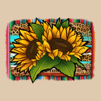Sunflower Serape Leopard Background Heavyweight Sweatshirt | Teevron