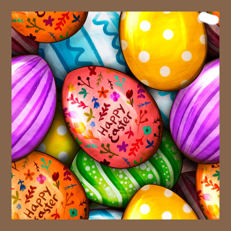 Happy Easter Eggs Seamless Pattern Premium Tee by BundleAndBundleShop | Teevron