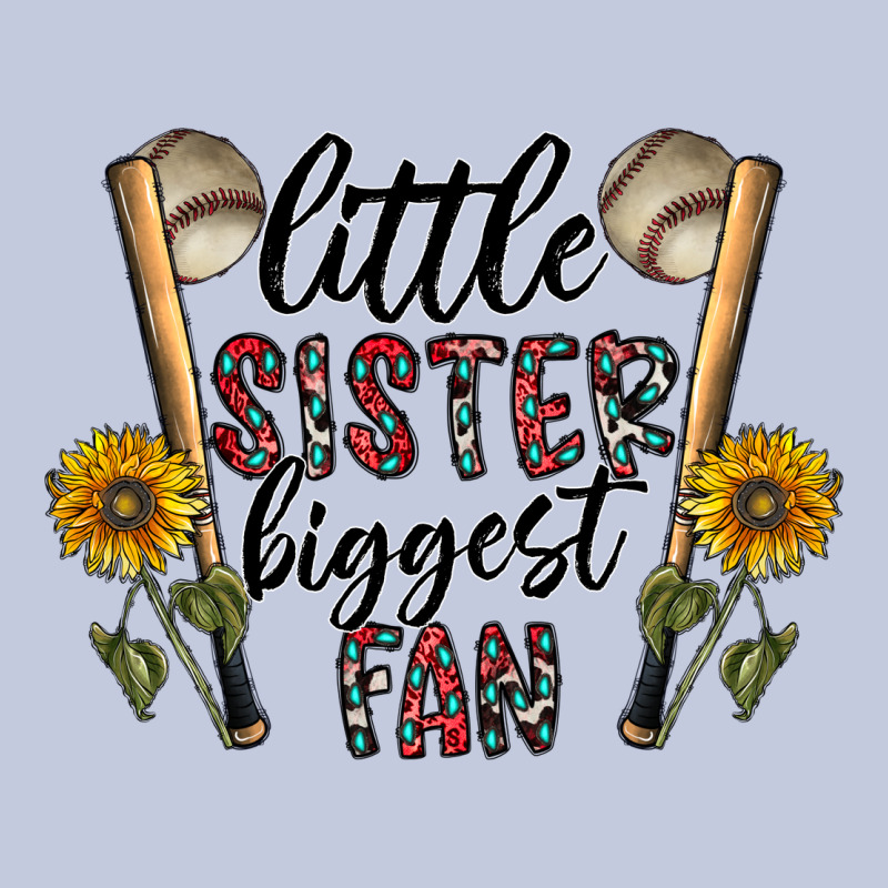 Little Sister Biggest Fan Long Sleeve Tee by CowhideDigitalArt | Teevron